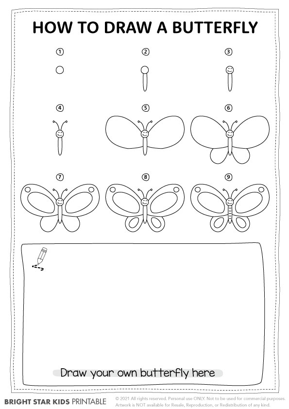 How To Draw A Butterfly